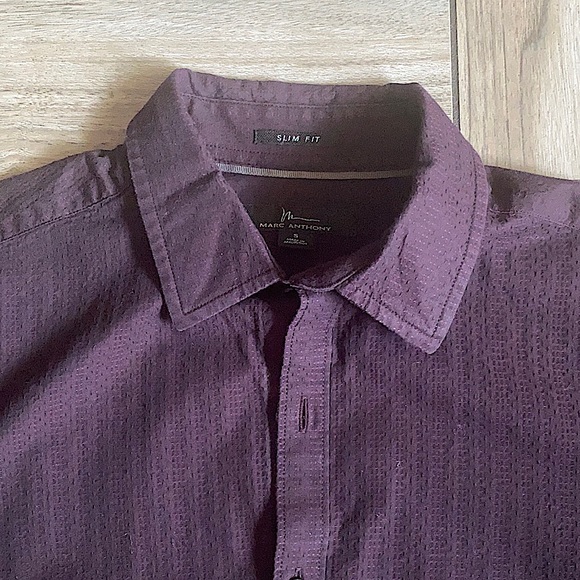 Dark Purple Button Up - Picture 3 of 4